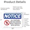 Signmission OSHA-Visitors-Sign- OSHA Notice Sign, Vinyl Decal, 10in W x 7in L, 2PK OS-2PACK-NS-D-710-L-17063 - alternate 2